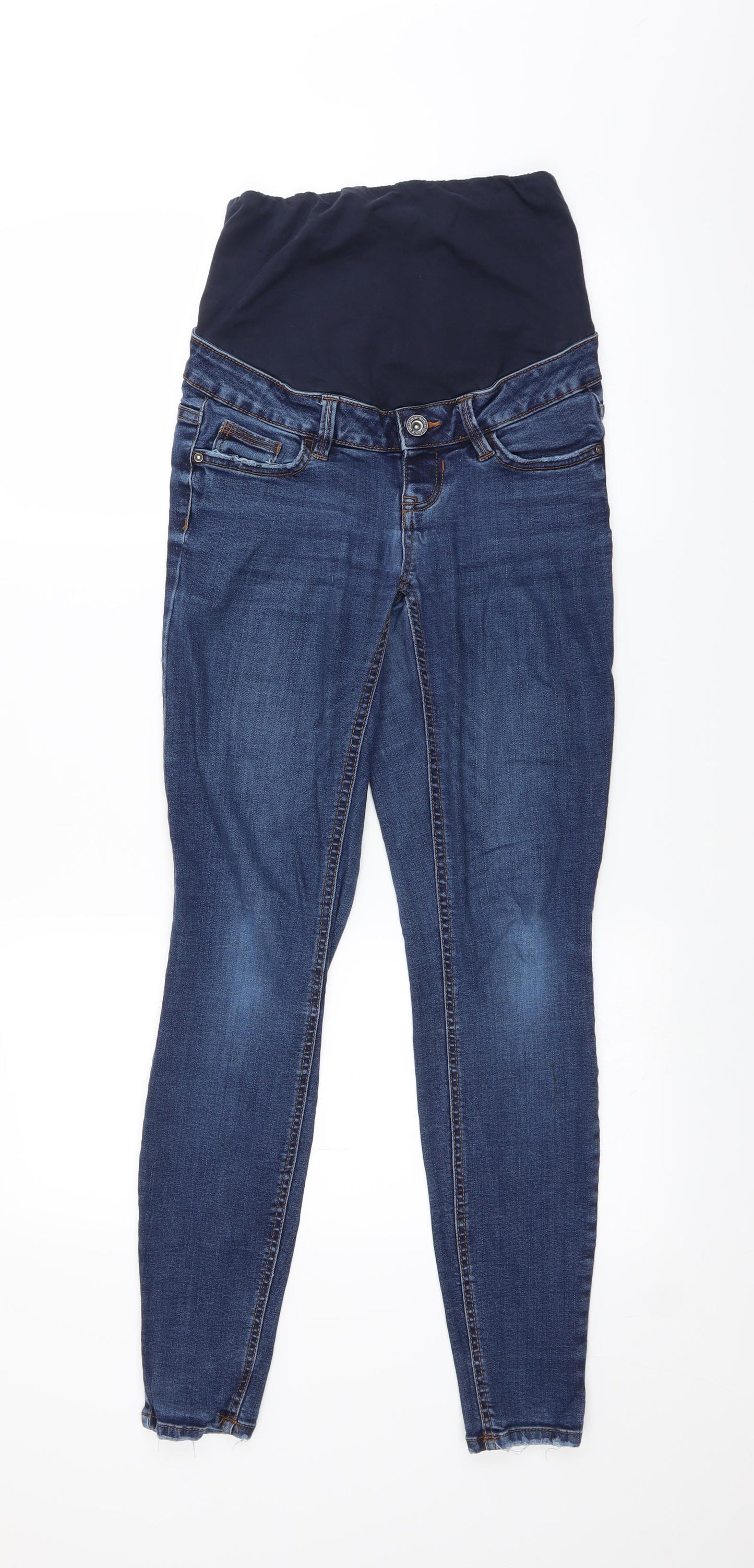 New Look Maternity Womens Blue  Denim Skinny Jeans Size 8 L28 in