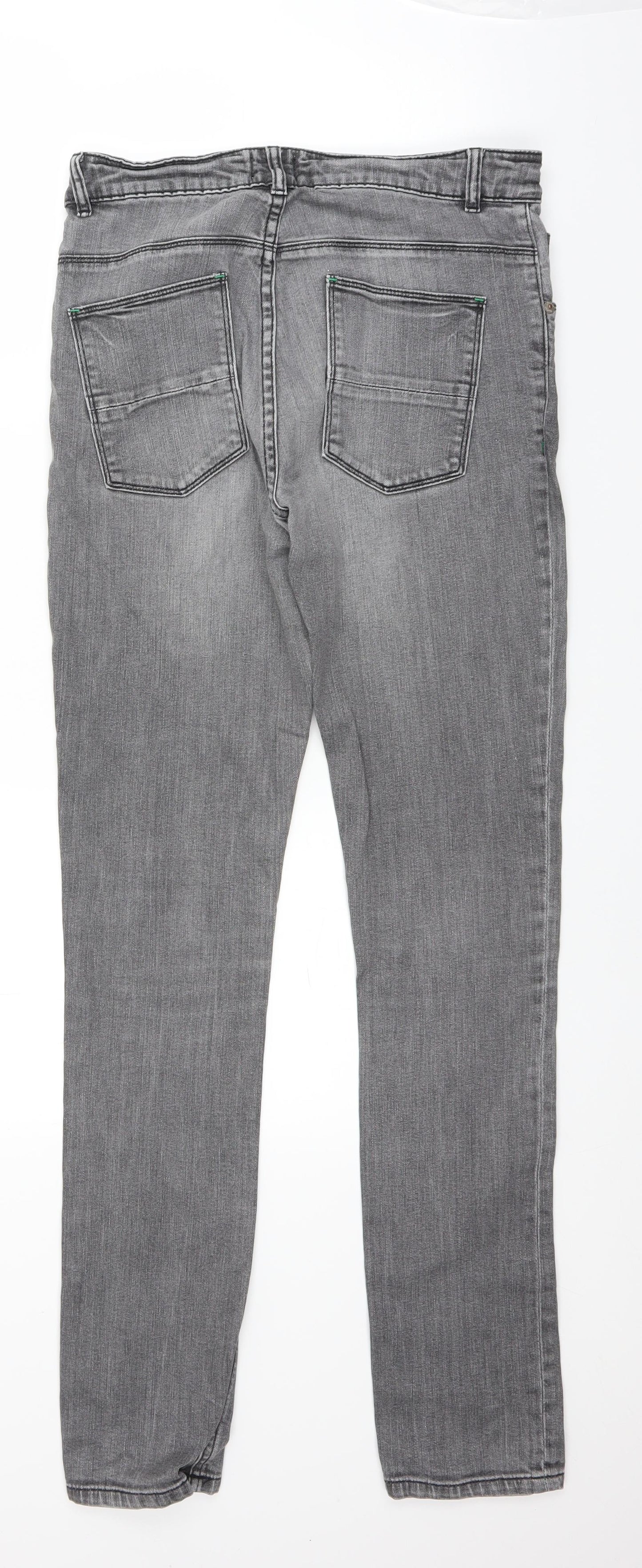 Boden Boys Grey  Denim Straight Jeans Size 14 Years