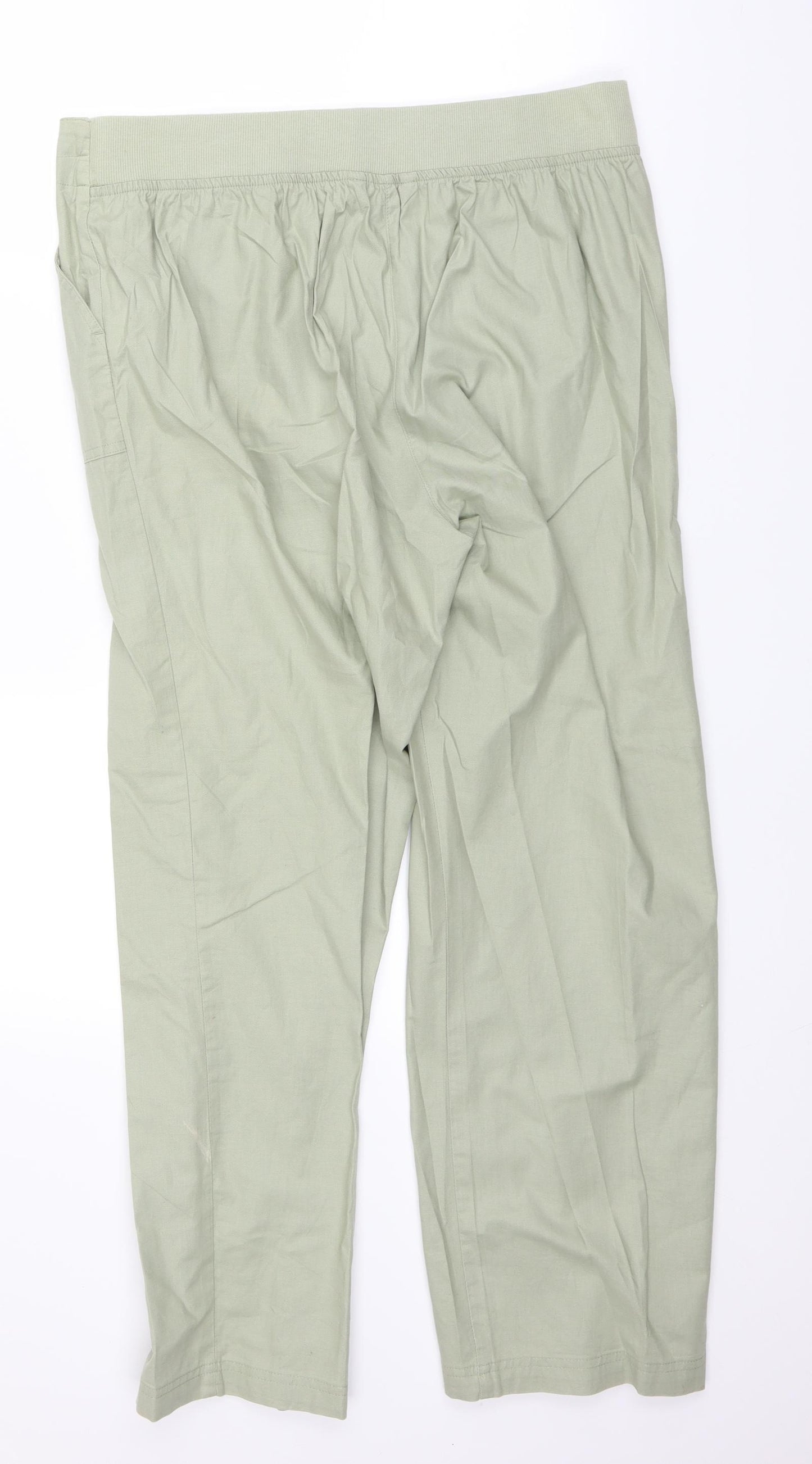 BM Womens Green   Trousers  Size 16 L28 in