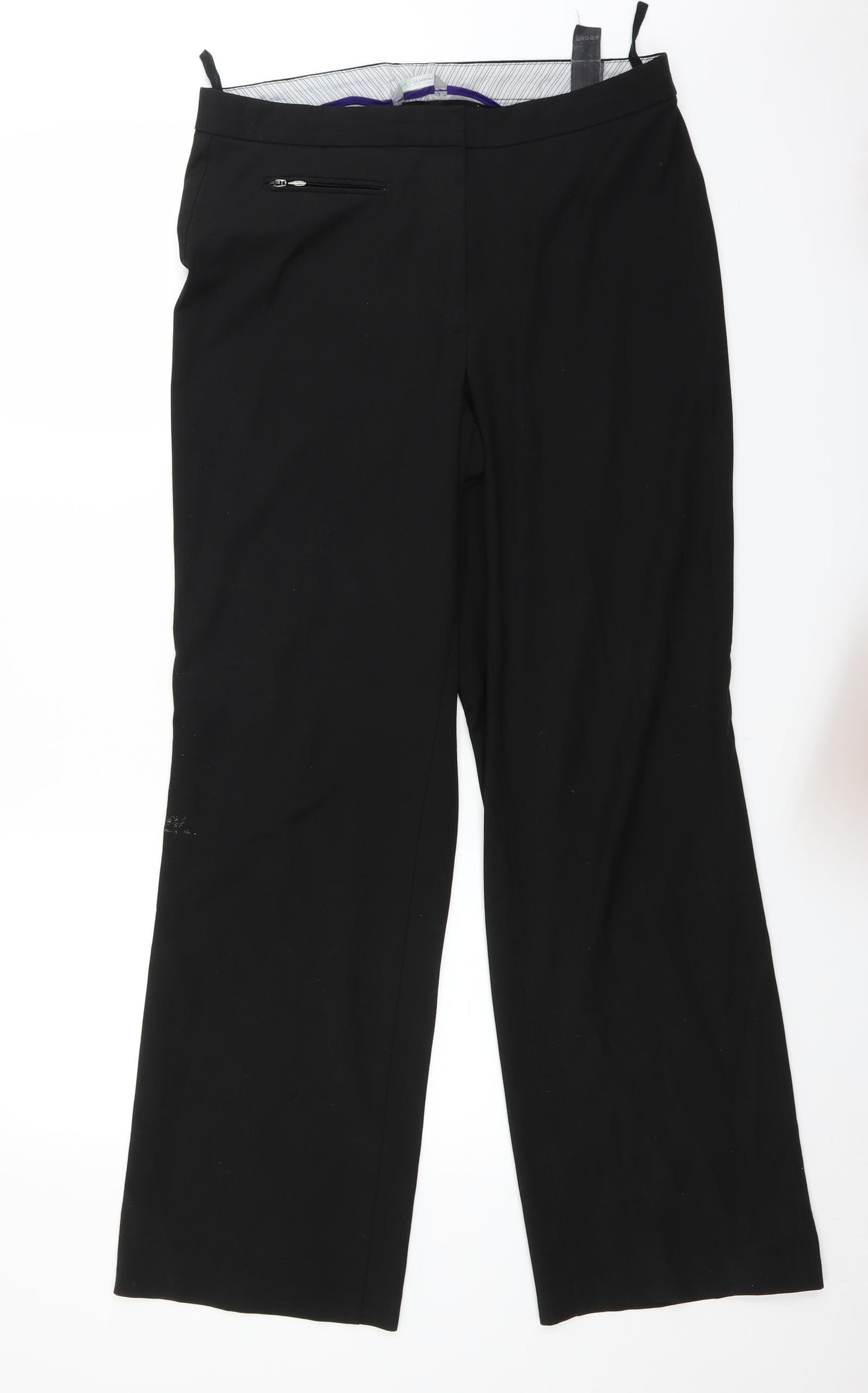 Marks and Spencer Womens Black   Trousers  Size 12 L28 in
