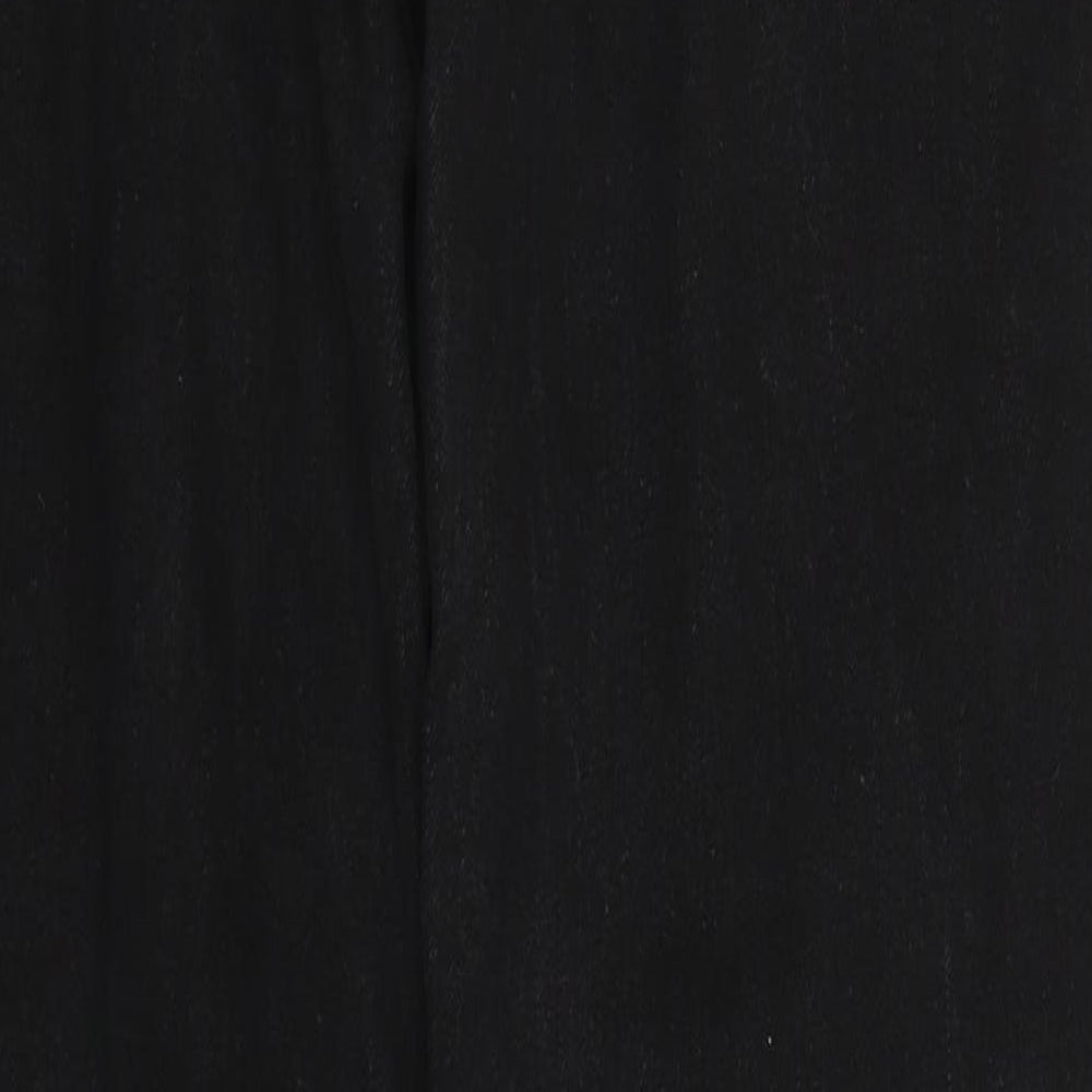 George Womens Black  Denim Straight Jeans Size 14 L29 in