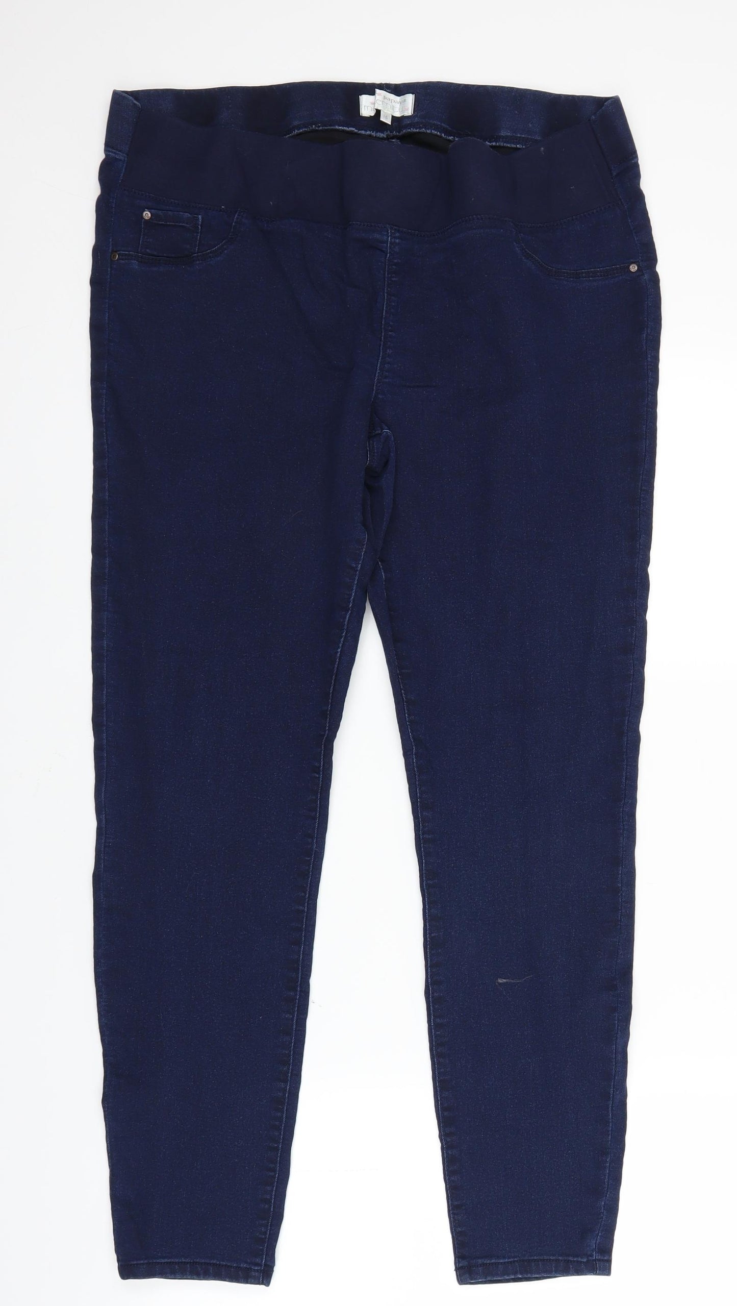 Papaya Womens Black  Denim Straight Jeans Size 16 L27 in