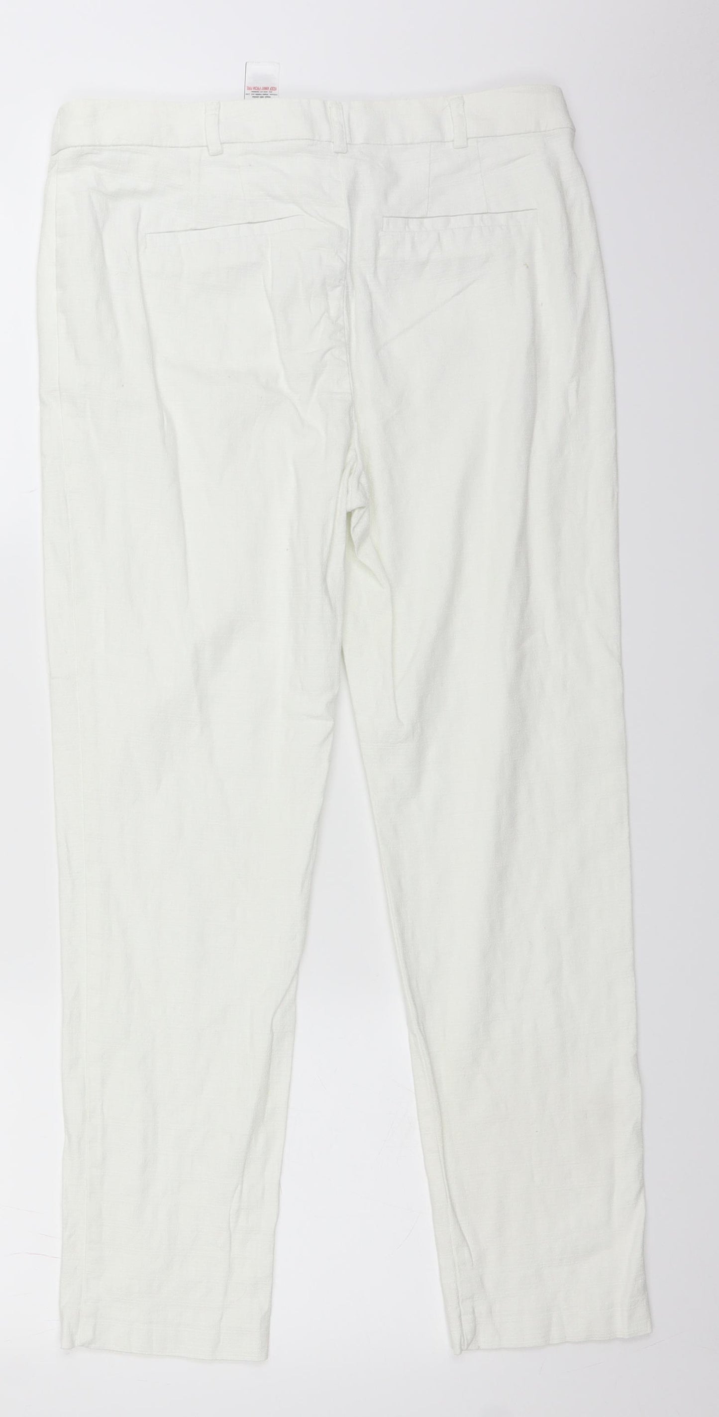 NEXT Womens White   Trousers  Size 10 L25 in
