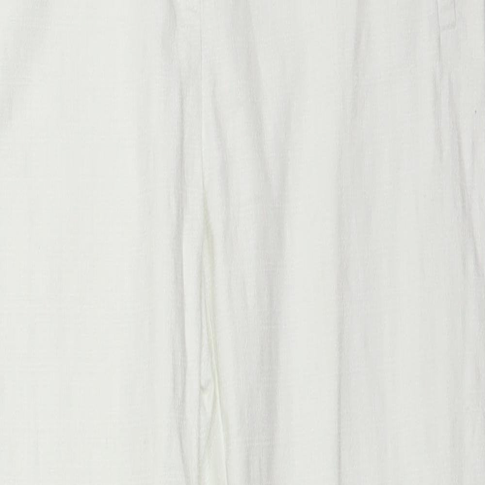 NEXT Womens White   Trousers  Size 10 L25 in