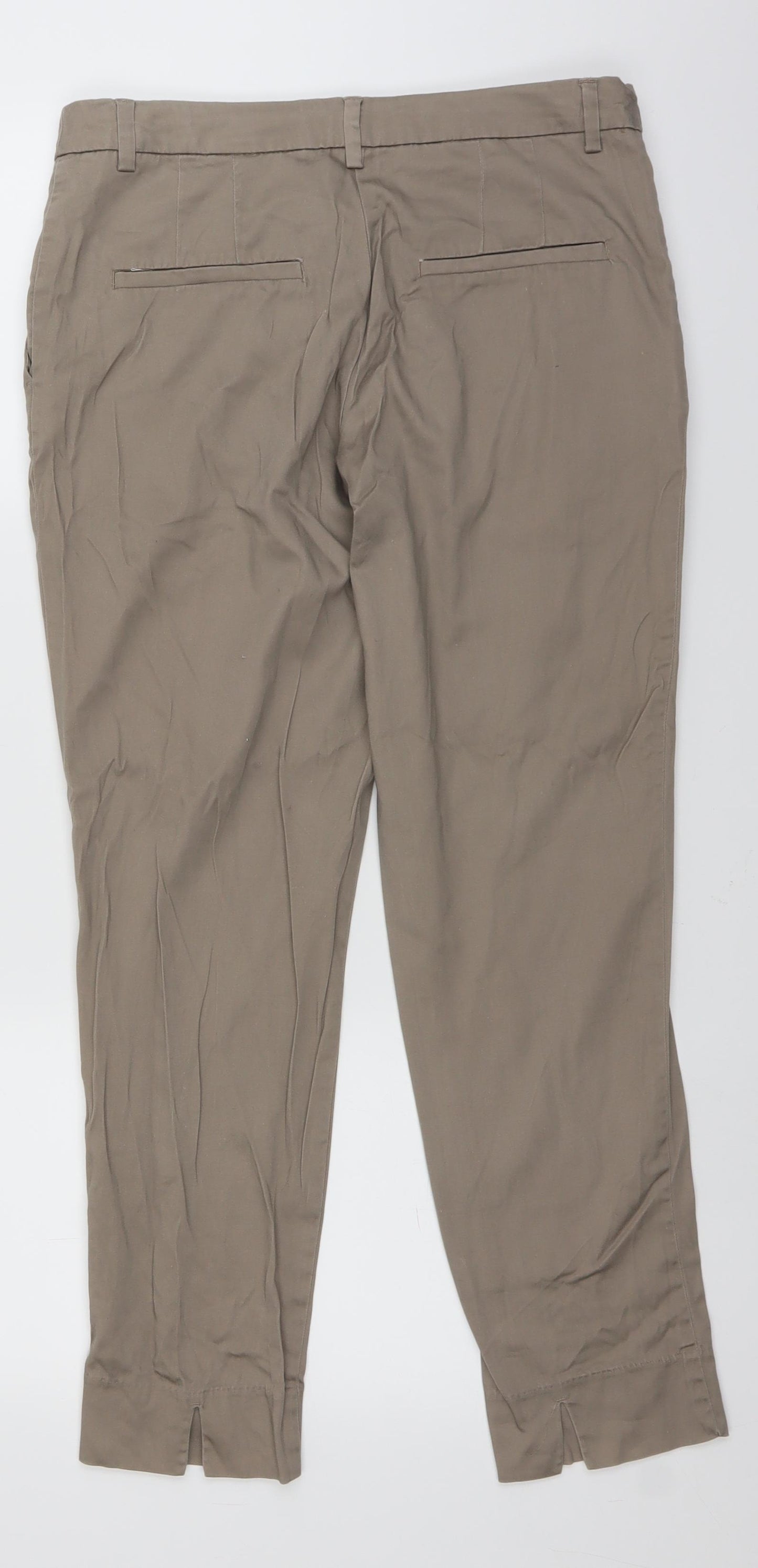 H&M Womens Brown   Trousers  Size 10 L25 in