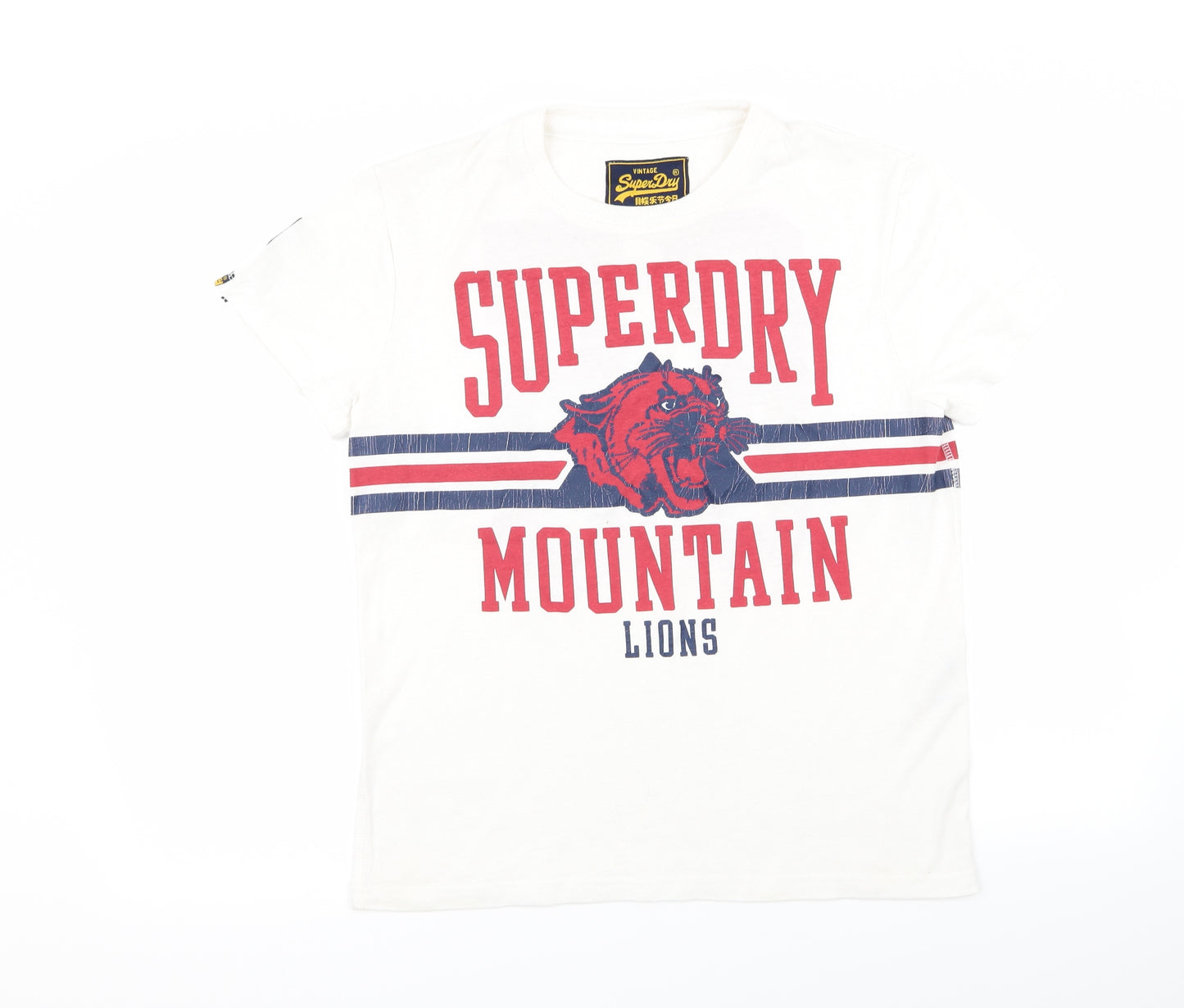 Superdry Mens White    T-Shirt Size L