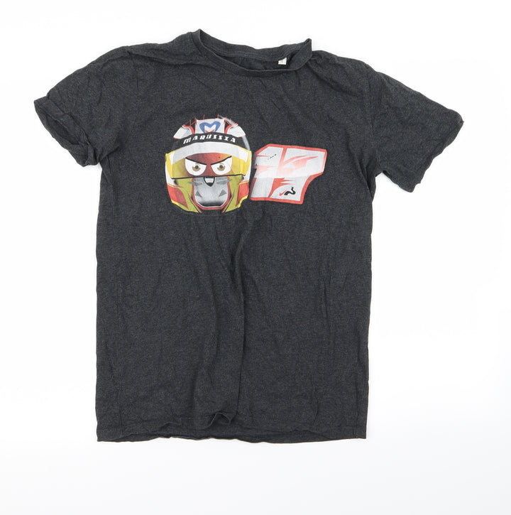 Preworn Mens Grey T-Shirt Size S - football