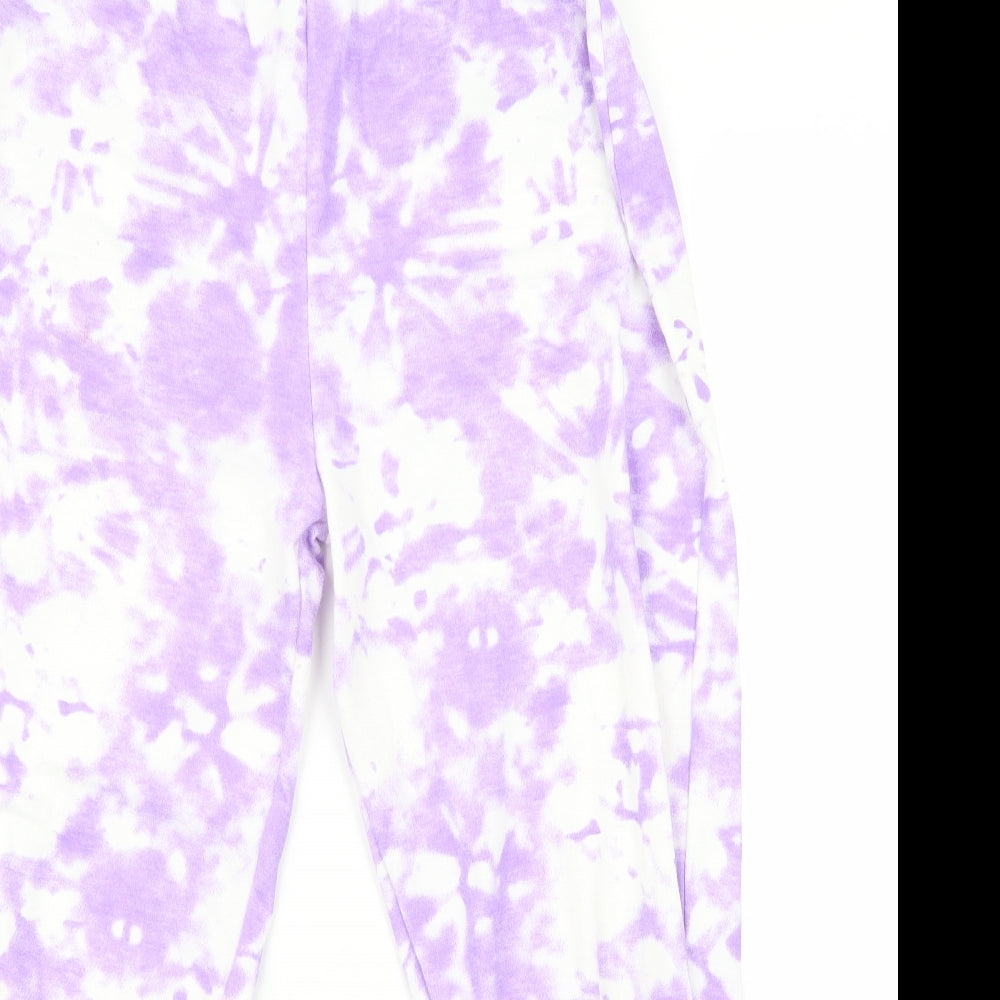 PRETTYLITTLETHING Womens Purple   Jogger Trousers Size 10 L22.5 in
