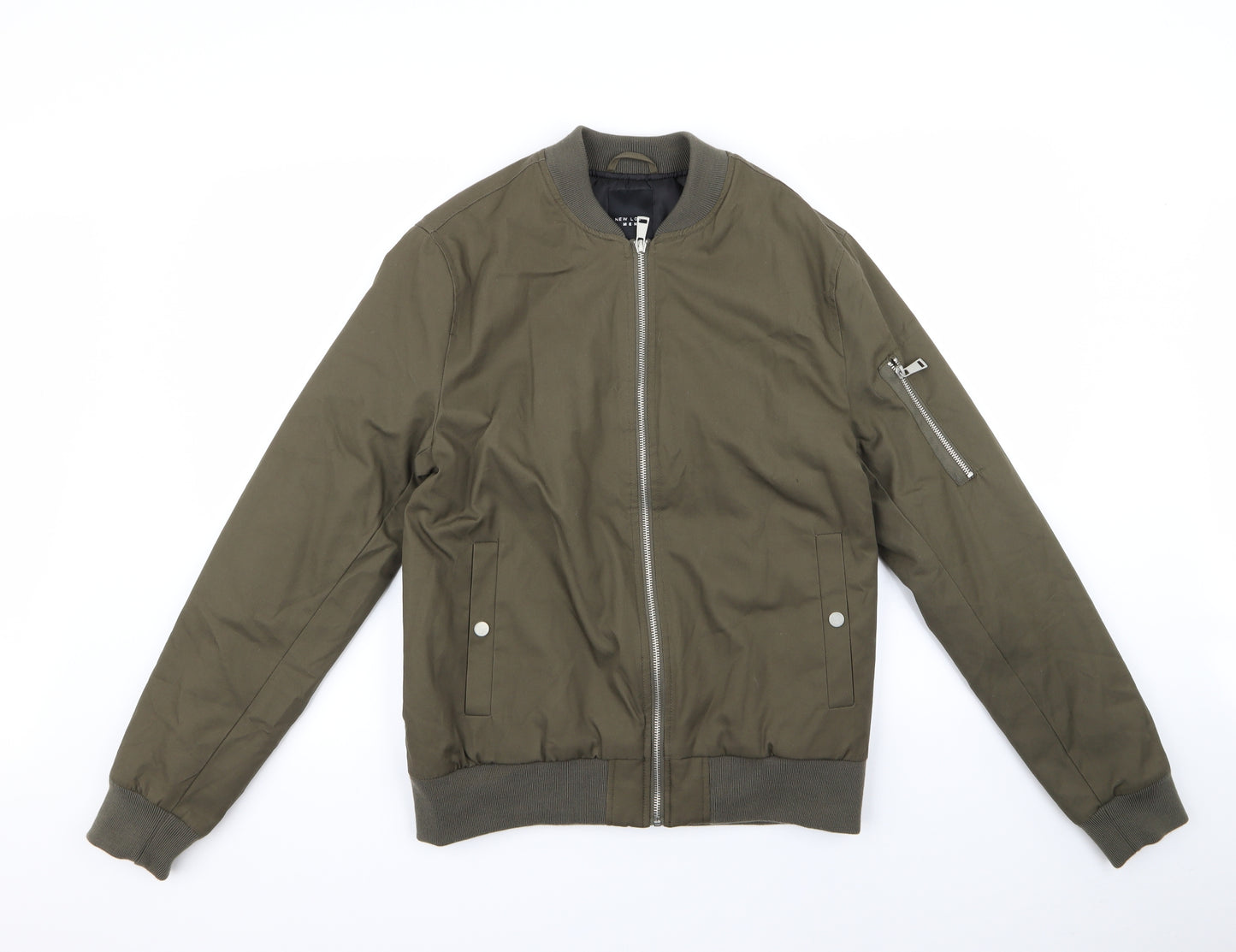 new look  Mens Green   Bomber Jacket Jacket Size S