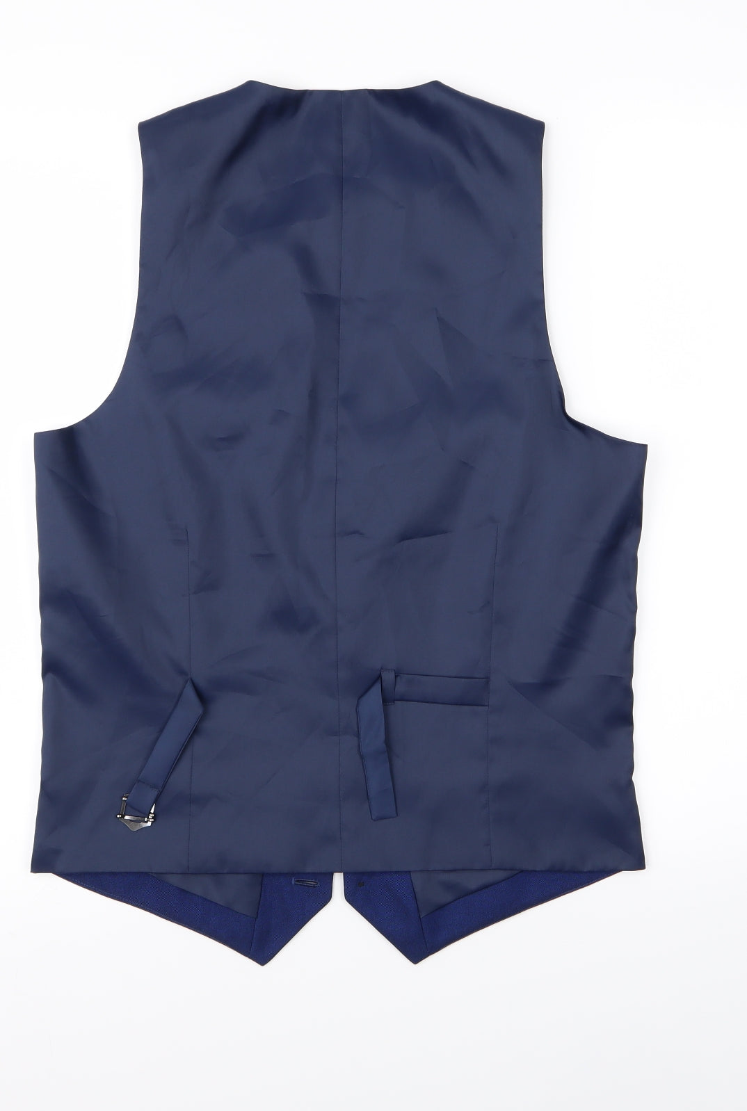 Preworn Mens Blue   2 Piece Suit Waistcoat Size 38