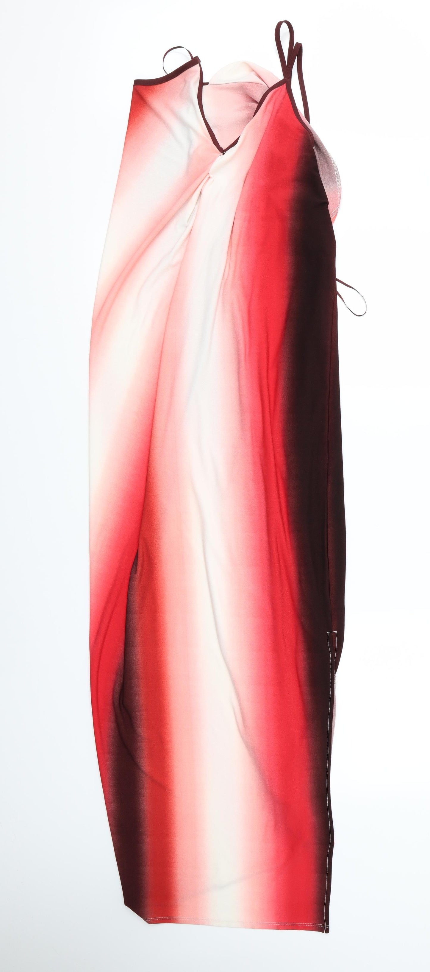 NEXT Womens Red Striped  Ball Gown  Size 16