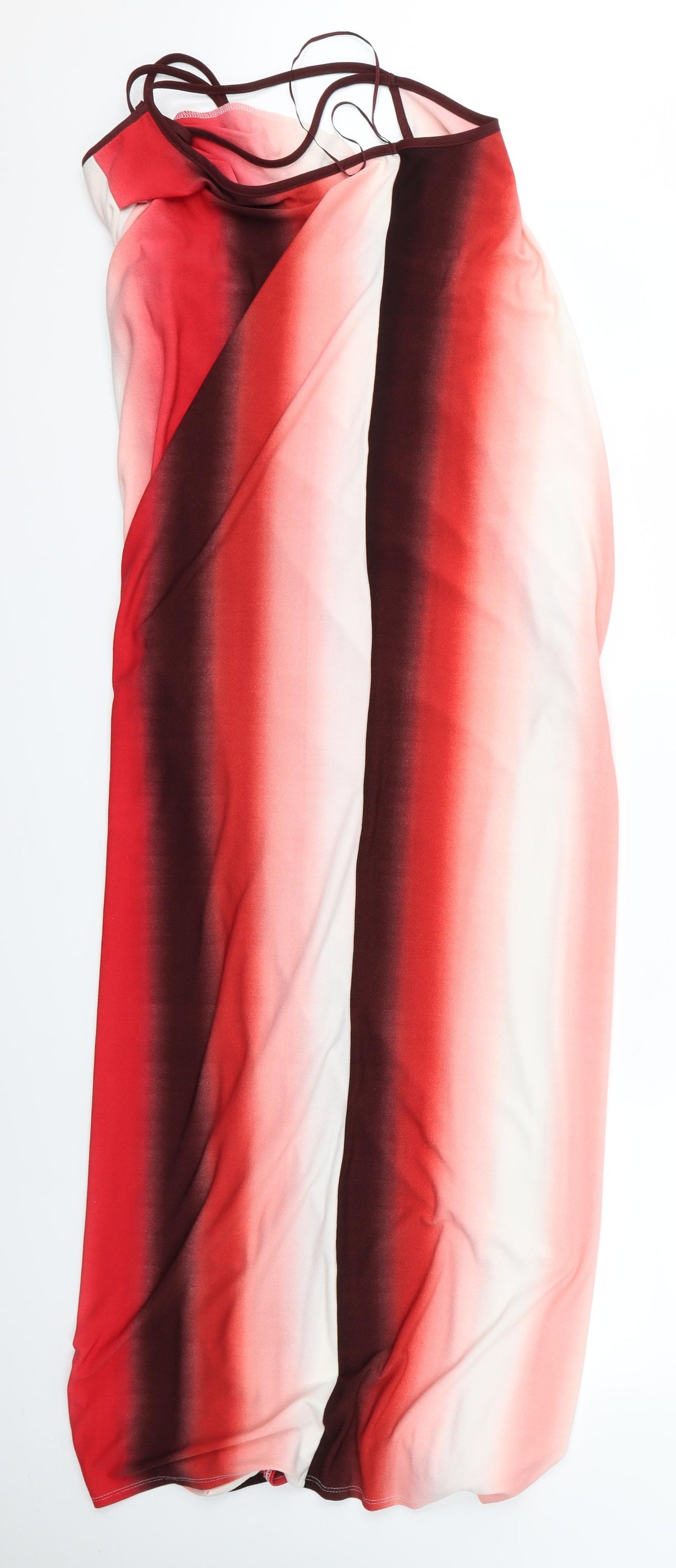 NEXT Womens Red Striped  Ball Gown  Size 16