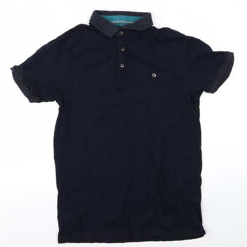 Preworn Mens Blue  Corduroy  Polo Size M