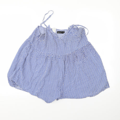 stellino Womens Blue Striped Corduroy Basic Casual Size 12