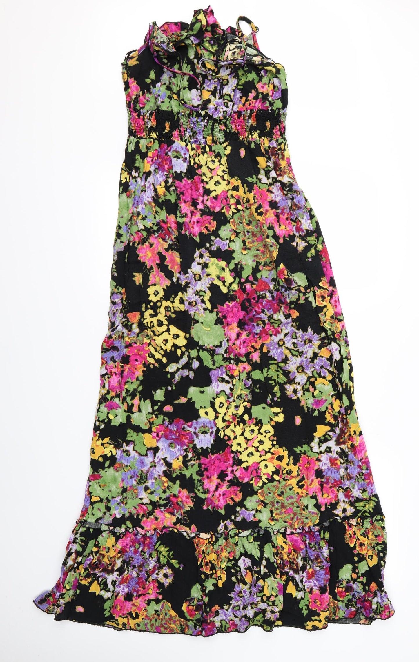 g21 Womens Black Floral  Fit & Flare  Size L