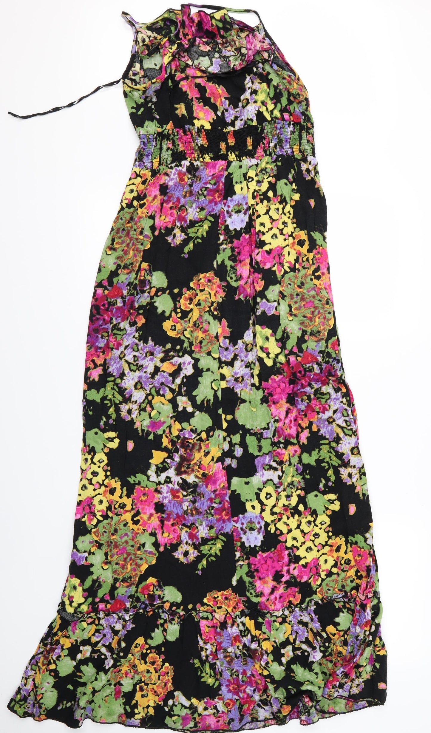 g21 Womens Black Floral  Fit & Flare  Size L