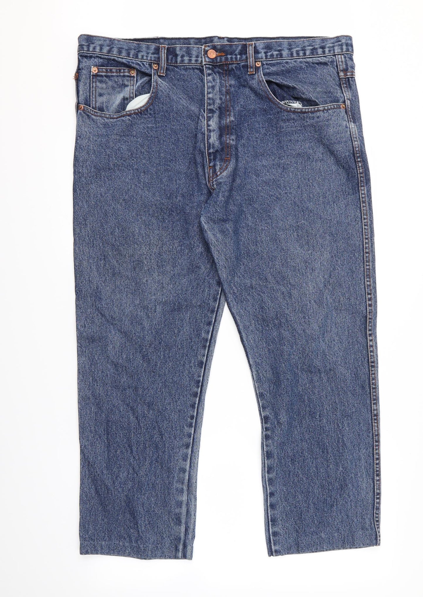 Aztec Mens Blue   Bootcut Jeans Size 40 L34 in