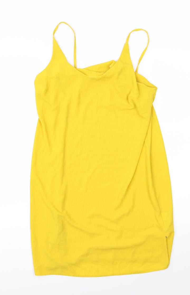 Atmosphere Womens Yellow A-Line Size M