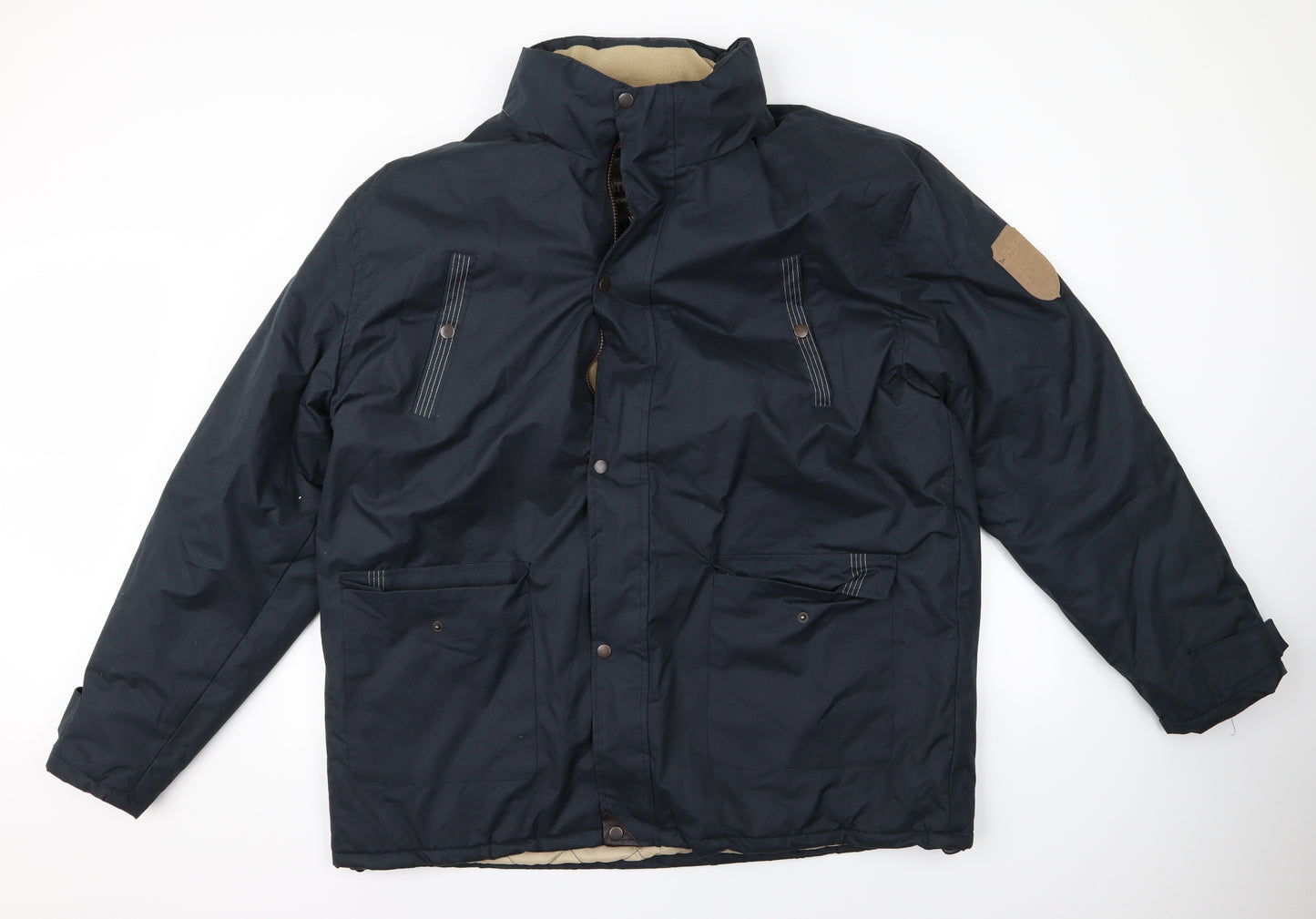 Atlas Mens Blue   Windbreaker Coat Size 3XL