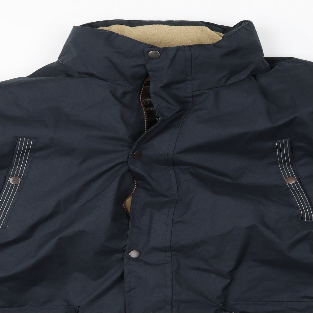 Atlas Mens Blue   Windbreaker Coat Size 3XL