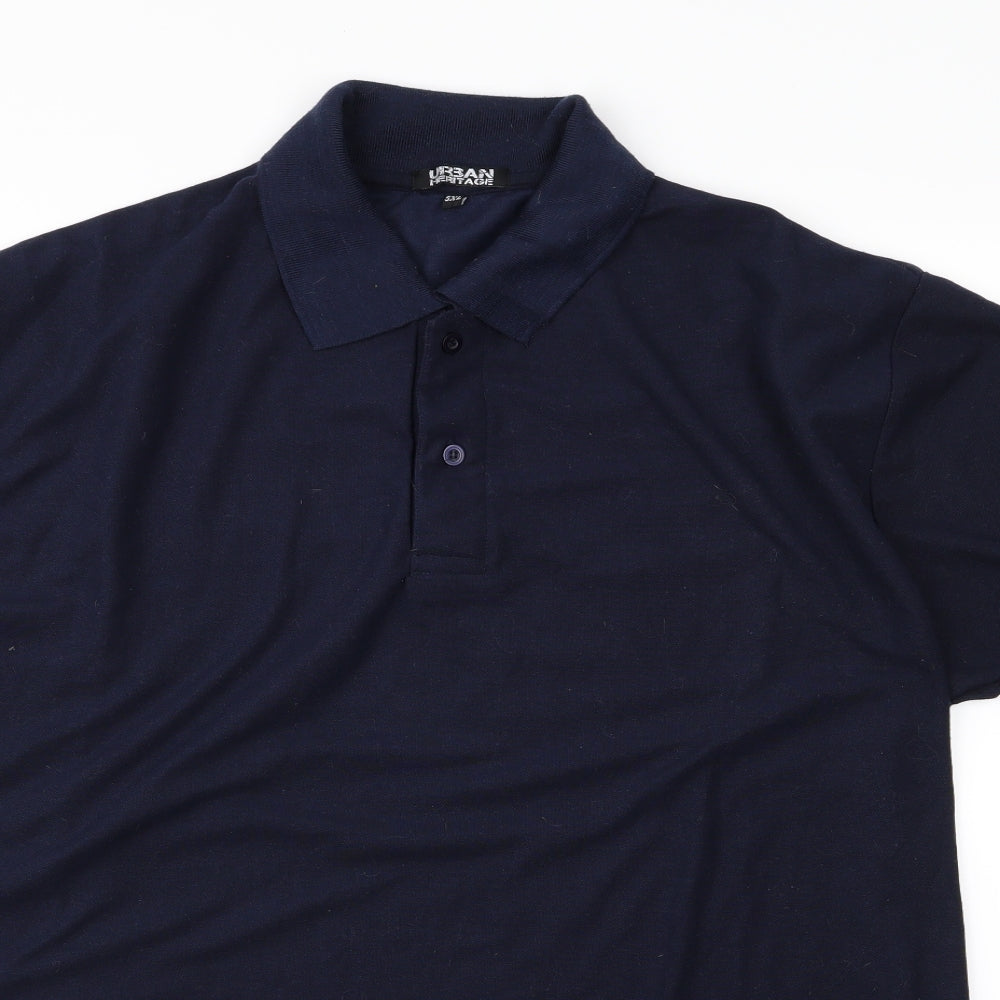 Heritage Mens Blue    Polo Size Big 5X  - 2