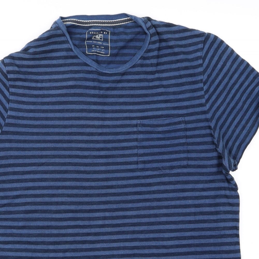 F&F Mens Blue    T-Shirt Size L
