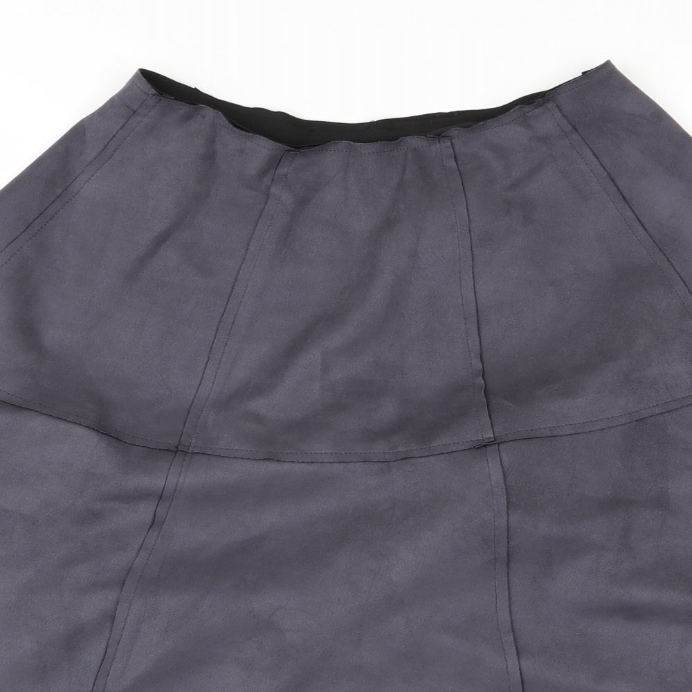 paulmark Womens Grey   A-Line Skirt Size M