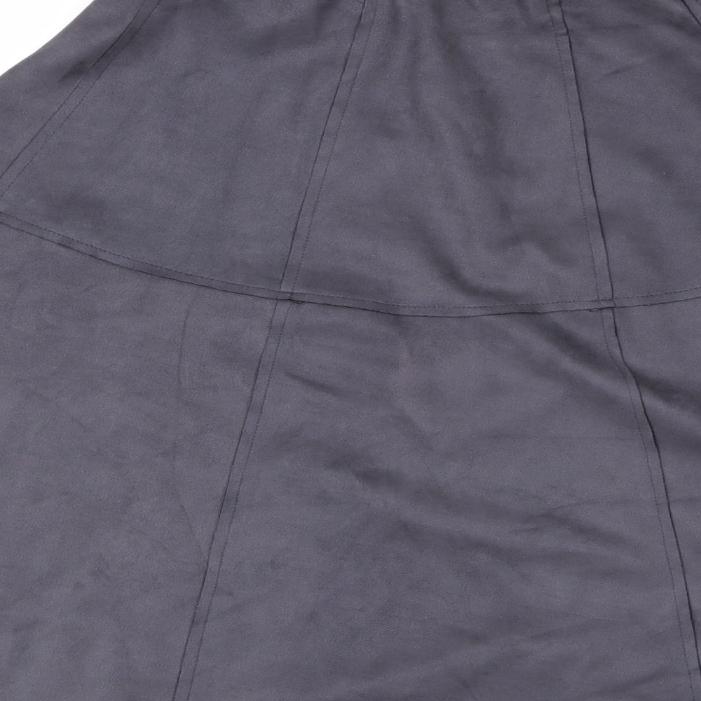 paulmark Womens Grey   A-Line Skirt Size M