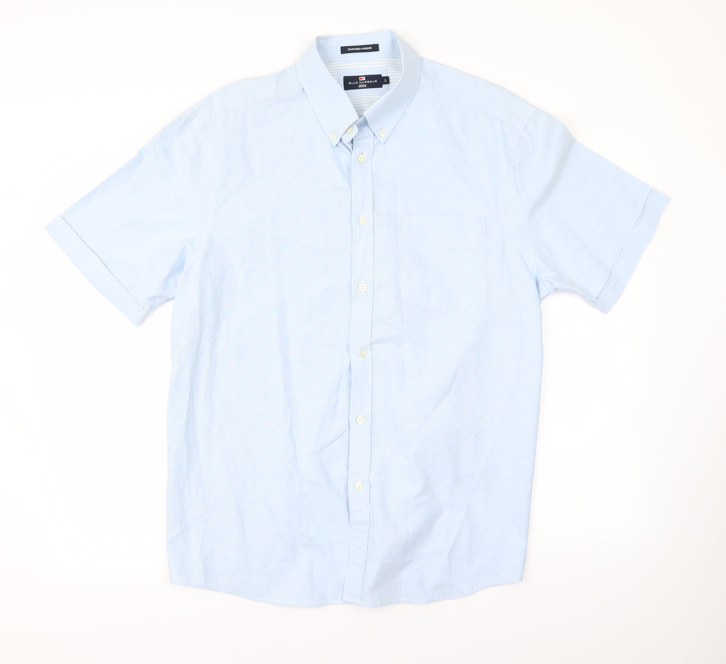 Blue Harbour Mens Blue    Button-Up Size L