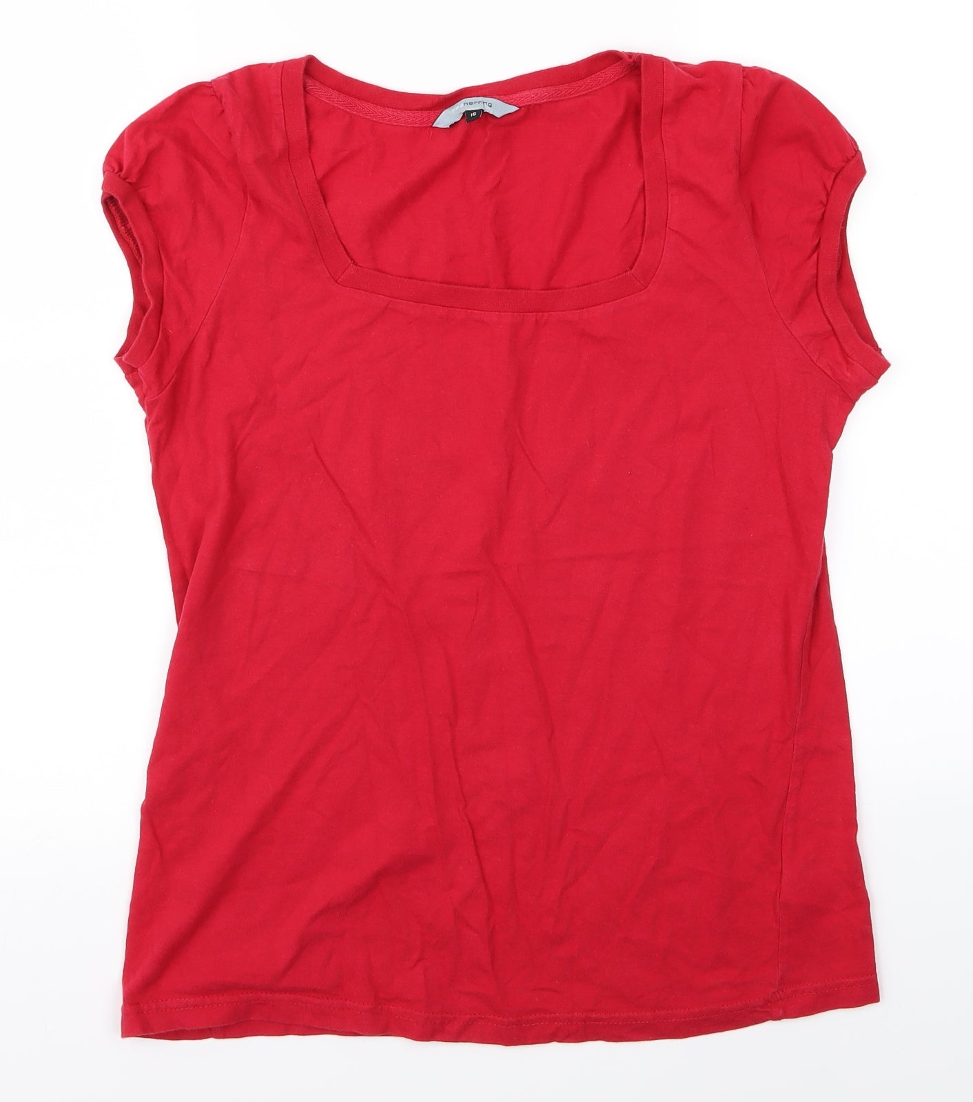 Red Herring Womens Red   Basic T-Shirt Size 16