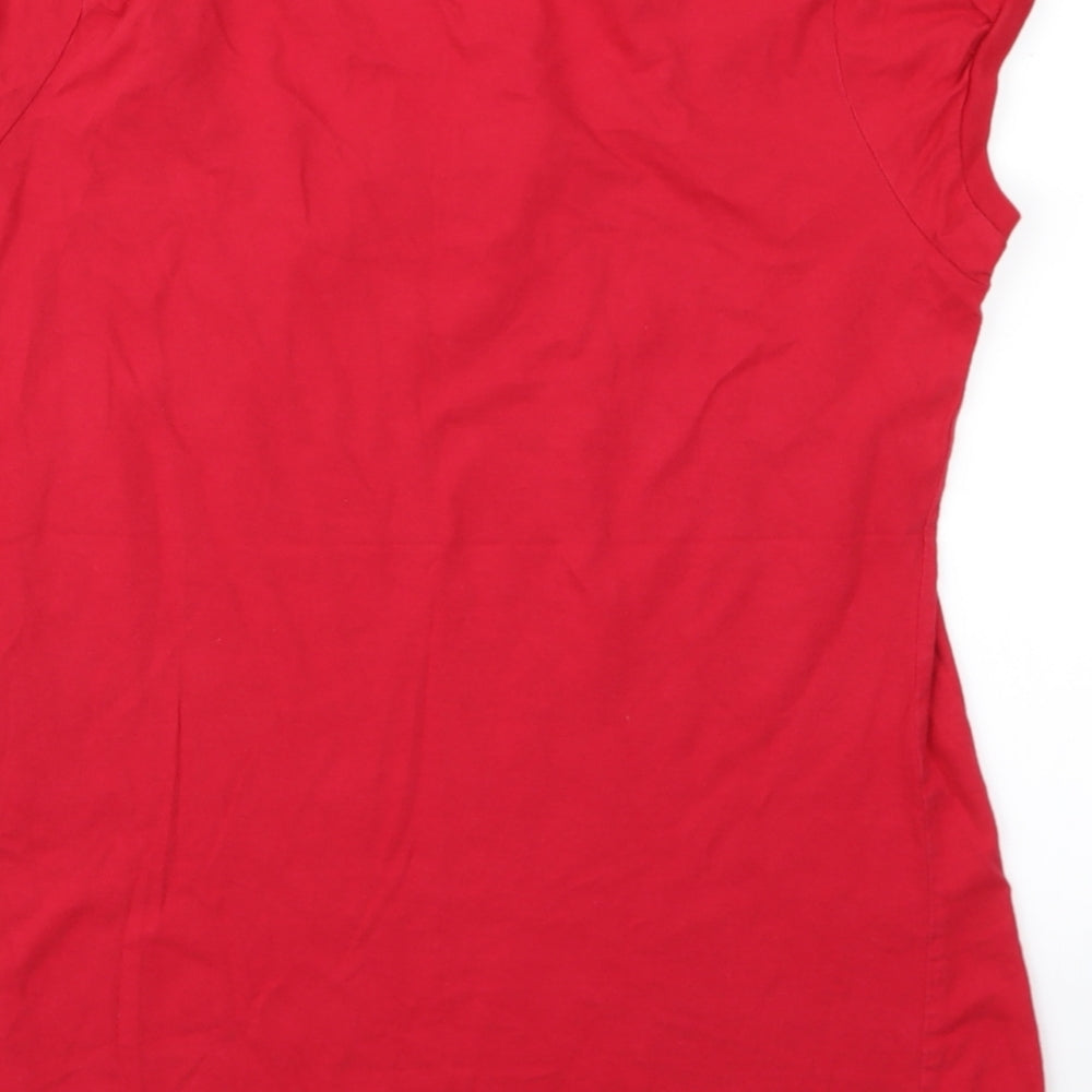 Red Herring Womens Red   Basic T-Shirt Size 16