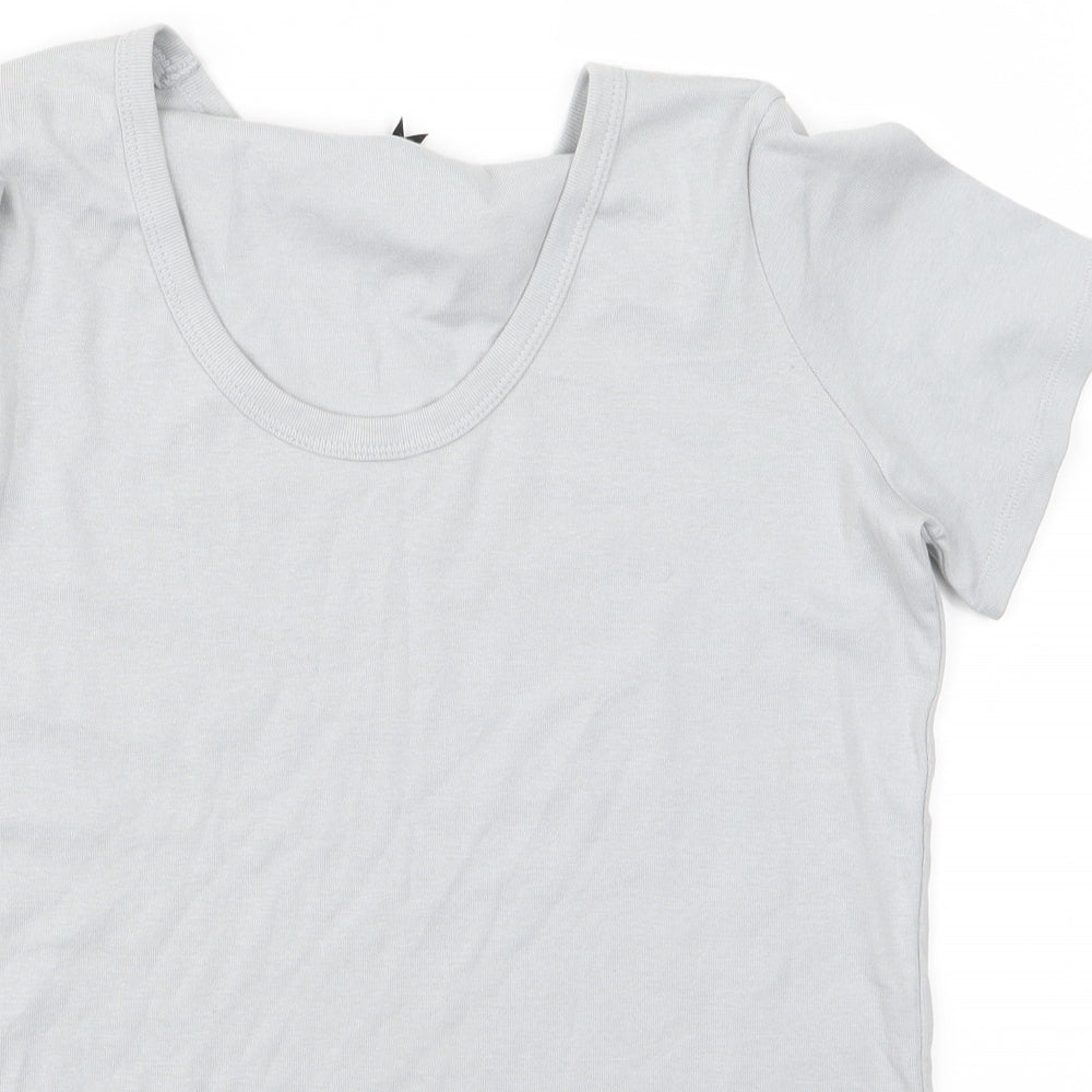 m&s Womens Grey   Basic T-Shirt Size 10