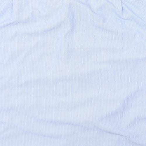 licoln Mens Blue Striped   Polo Size L