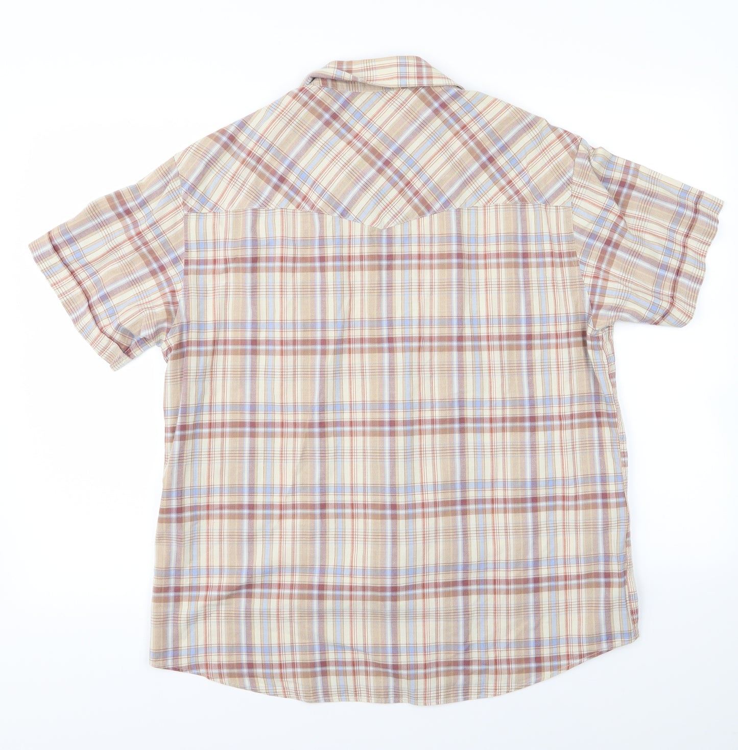 Blue Harbour Mens Beige Striped   Button-Up Size L