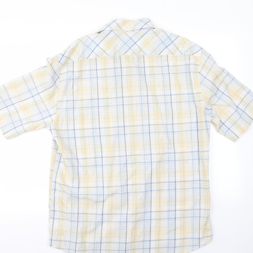 NEXT Mens Blue Check   Button-Up Size L