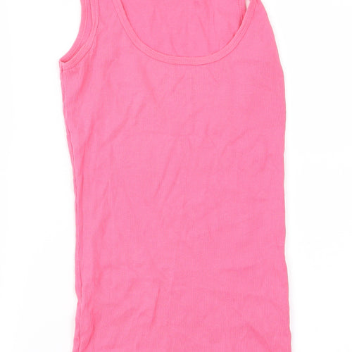Topshop Womens Pink   Basic T-Shirt Size 8