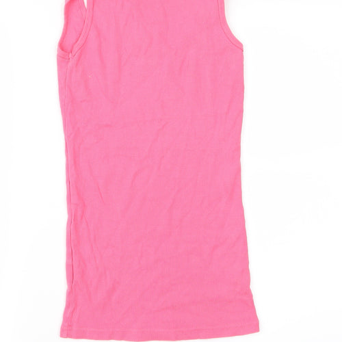 Topshop Womens Pink   Basic T-Shirt Size 8