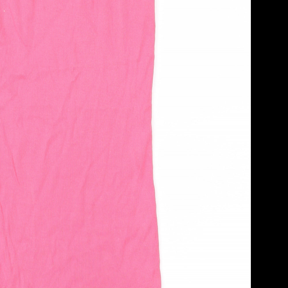 Topshop Womens Pink   Basic T-Shirt Size 8