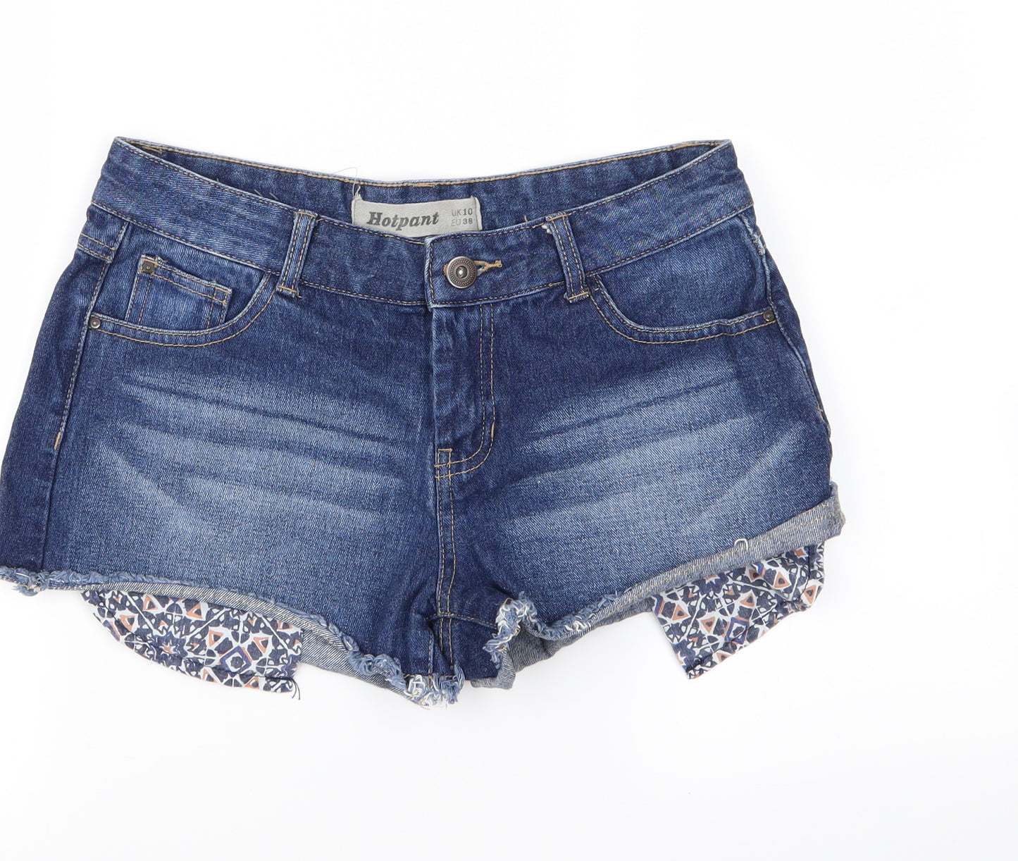 Preworn Womens Blue   Hot Pants Shorts Size M