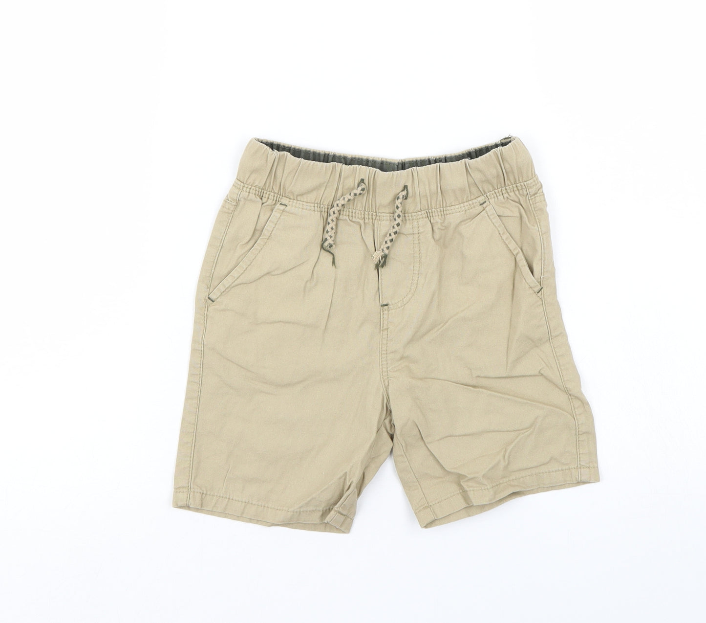 Denim & Co. Boys Ivory   Chino Shorts Size 4-5 Years