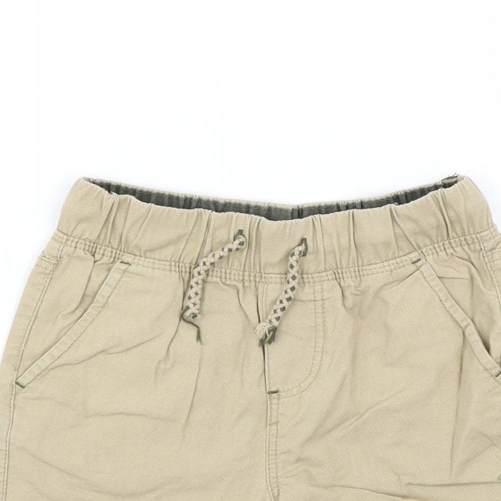 Denim & Co. Boys Ivory   Chino Shorts Size 4-5 Years