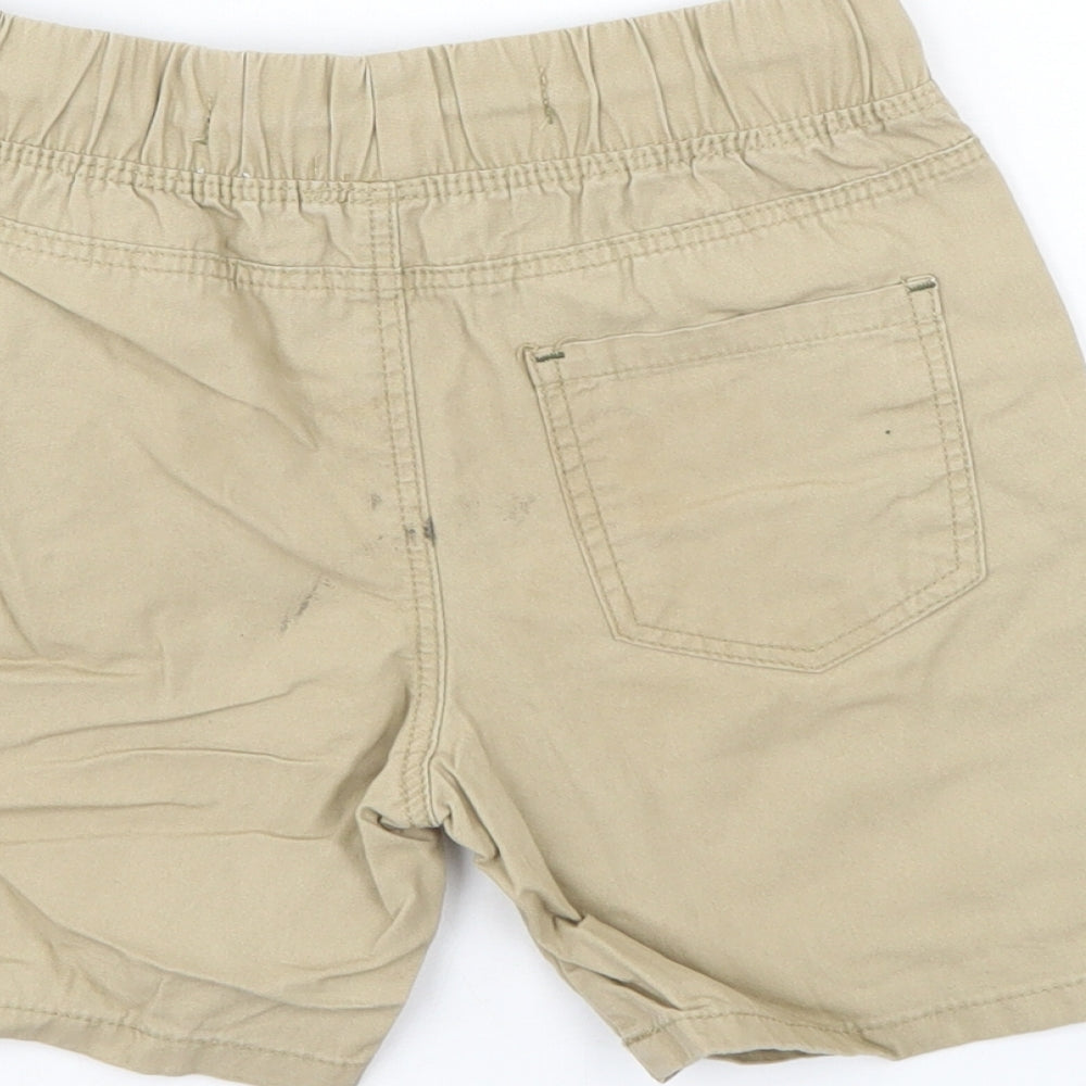 Denim & Co. Boys Ivory   Chino Shorts Size 4-5 Years