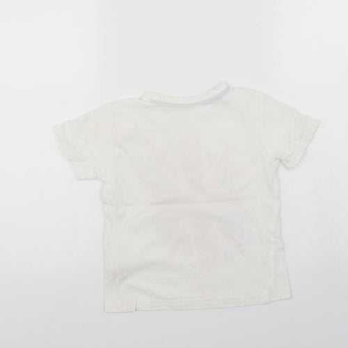 Primark Girls White   Basic Polo Size 5-6 Years