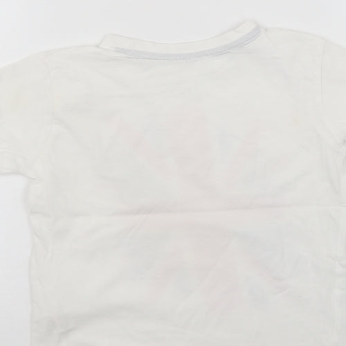 Primark Girls White   Basic Polo Size 5-6 Years