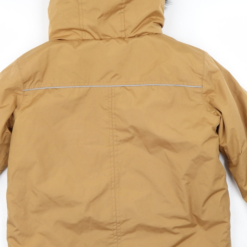 TU Boys Gold   Parka Coat Size 7-8 Years