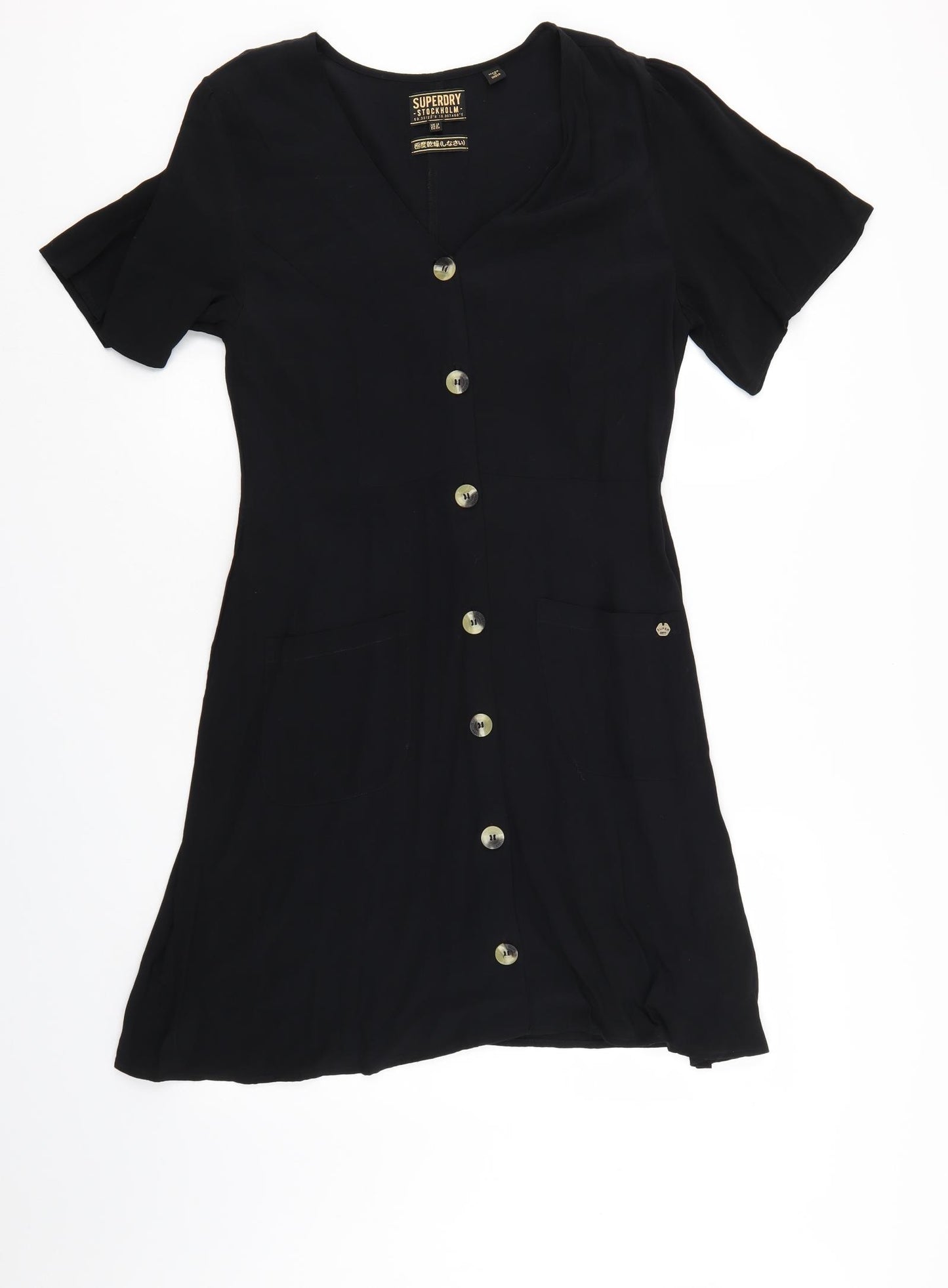 Super Dry Womens Black   A-Line  Size 12