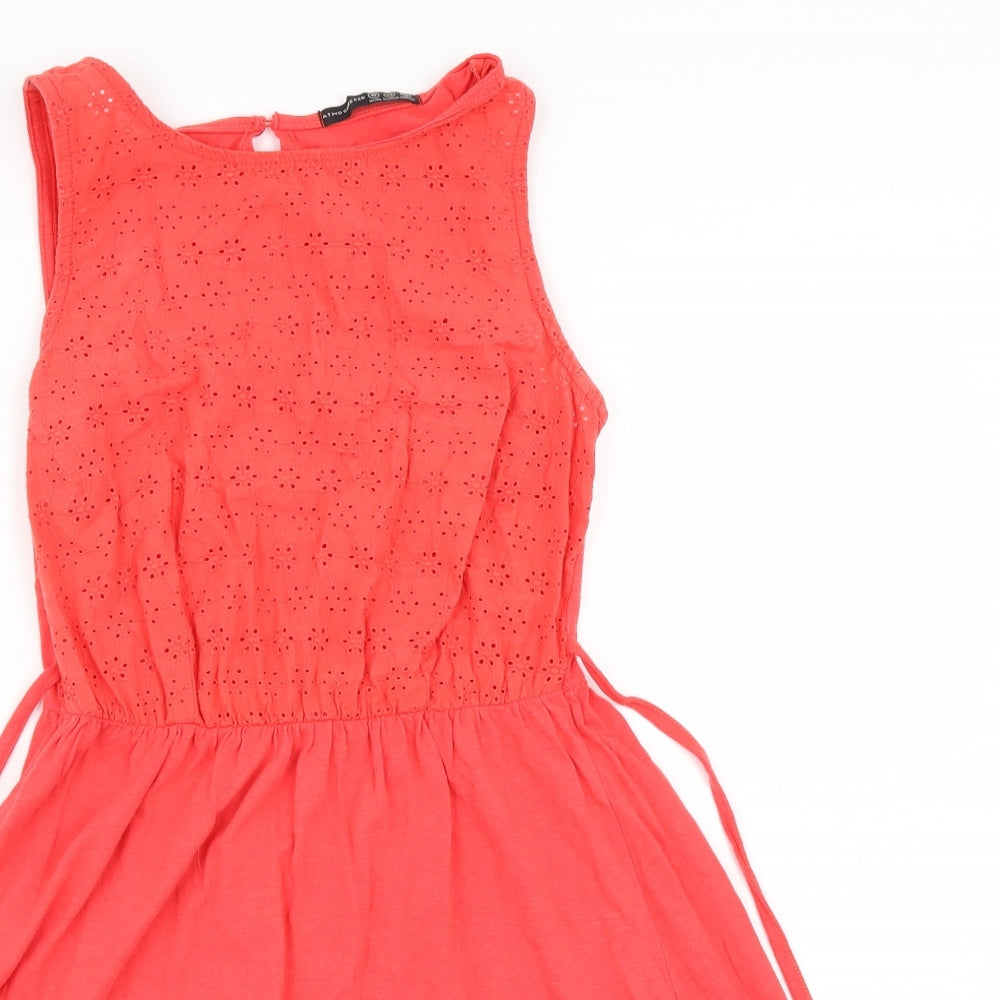 Atmosphere Womens Red Floral  Tank Dress  Size 10