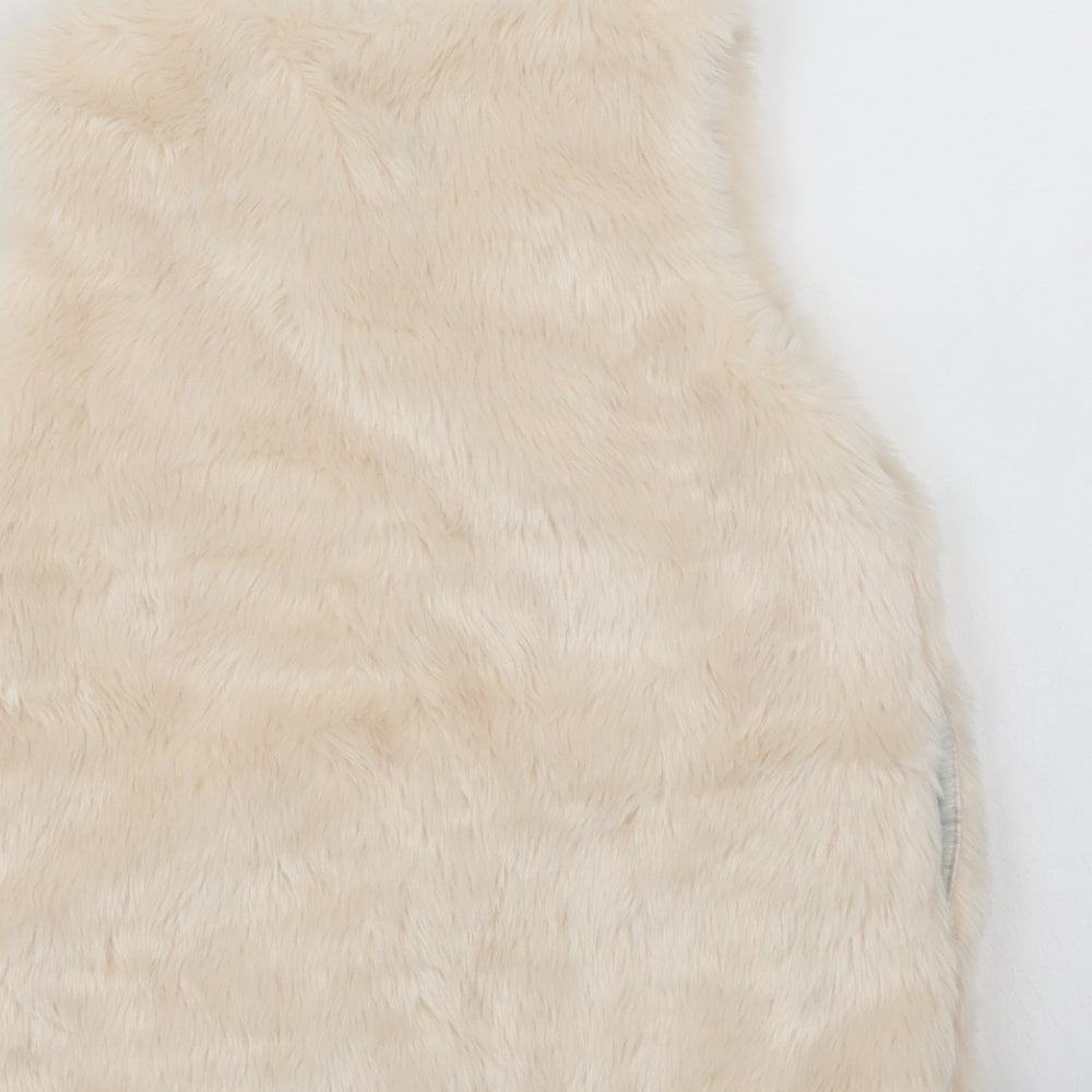 TU Girls White   Gilet Jacket