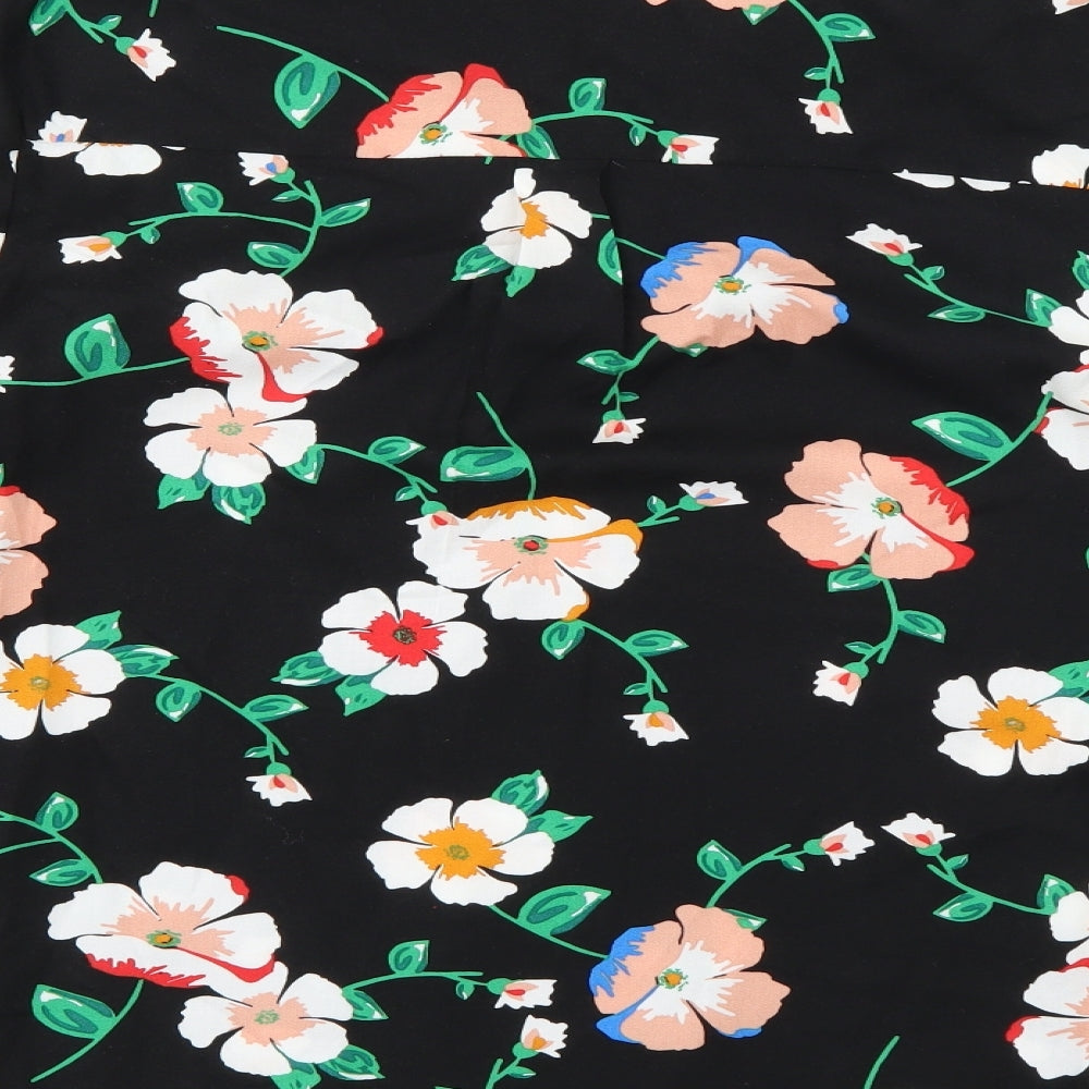 Papaya Womens Multicoloured Floral  Basic Button-Up Size 12