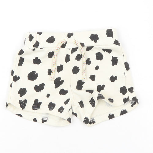 Primark Girls White Polka Dot  Cropped Trousers Size 3-6 Months  - Shorts